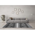 thumbnail image 3 of Ahgly Company Indoor Rectangle Abstract Gray Modern Area Rugs, 7' x 10', 3 of 4