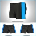 thumbnail image 4 of NAISIBABY Boys Swim Trunks, Elastic Waist Quick Dry Solid Striped Beach Swimming Shorts Blue 3-5T(M), 4 of 6