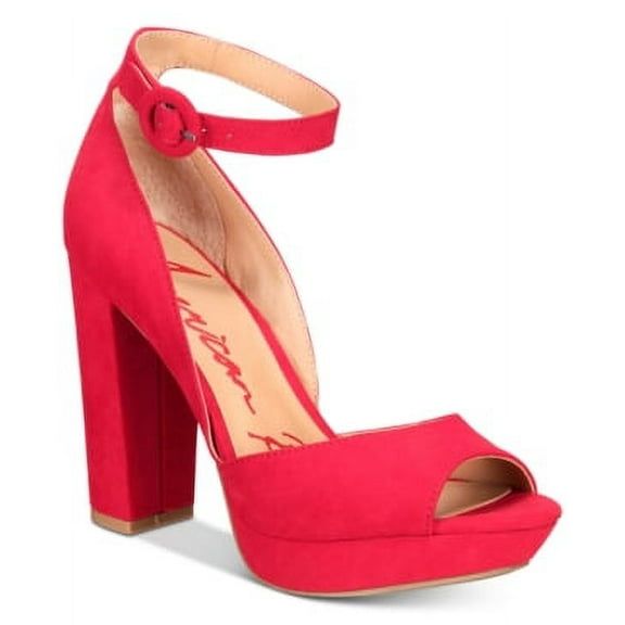 American Rag Womens Reeta Fabric Peep Toe Ankle Strap D-orsay Pumps 5M