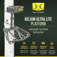 thumbnail image 2 of Hawk Helium Ultra Lite Hang-On Stand, Memory Foam Seat Hunting Gear, 27.25x20.5", 2 of 8