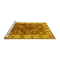 thumbnail image 2 of Ahgly Company Machine Washable Indoor Rectangle Oriental Yellow Industrial Area Rugs, 2' x 4', 2 of 4
