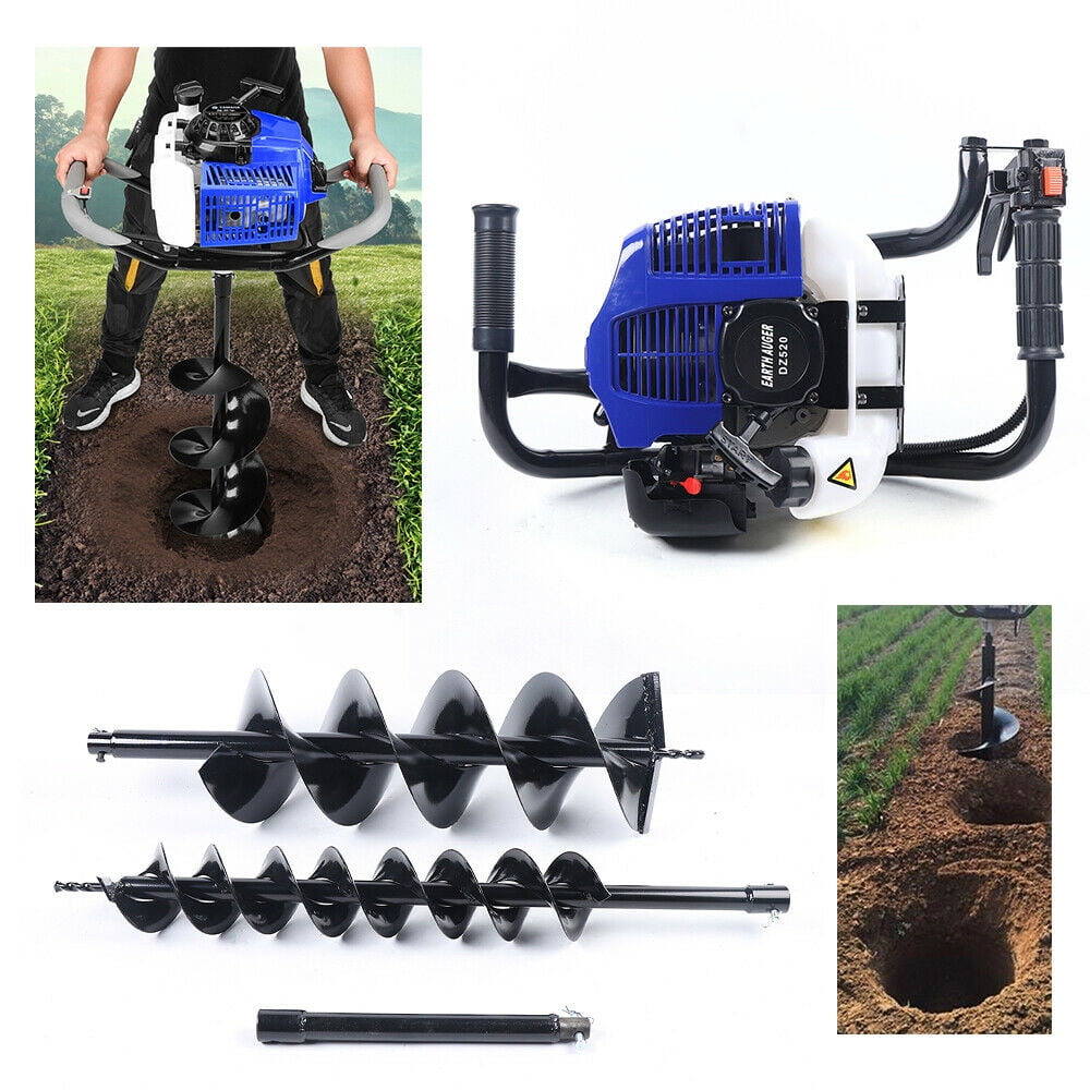 SALEM MASTER PD520M 52CC 2 Stroke Gas Powered Posthole Digger Earth Auger Drill for Fence and Planting 