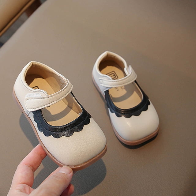 Cameland Spring New Medium Children Soft Sole Lace Single Shoes Baby Princess Small Leather Shoes