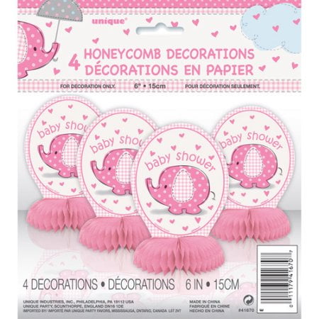 4 Pack Unique Elephant Baby Shower Centerpiece Decorations 6 In