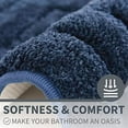 thumbnail image 3 of Navy Bathroom Rugs, Bath Mats for Bathroom Non-Slip, Super Soft and Water Absorbent, Microfiber Bath Rugs Washable, Large Bath Rugs for Floor, Tub and Shower, 36" x 24", 3 of 8