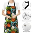 thumbnail image 4 of Kdxio Balls Apron with Pockets Adjustable Kitchen Aprons for Men Women Waterproof Aprons for Cooking,Drawing,Crafting, Baking Household Cleaning, 4 of 8