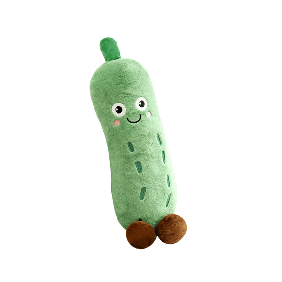 Cucy the Cucumber Plush Toy, Long Soft Stuffed Plush for Cuddling & Comfort, Adorable Green Cucumber Plush Companion, Cozy Hug Plush Gift for Bedroom, Couch & Relaxing