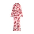 thumbnail image 5 of Joyspun Women's Long Sleeve Flannel Sleep Top and Pants Pajama Set, 2-Piece, Sizes XS-3X, 5 of 6