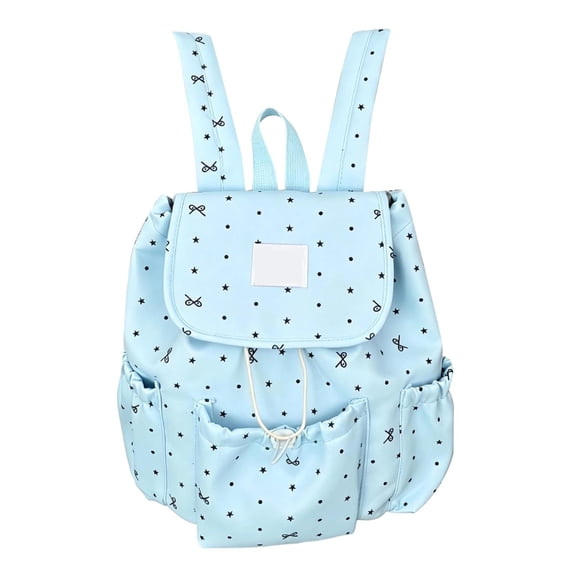 Junior High School Student Schoolbag With An Like Polka And Bow Design Double Shoulder