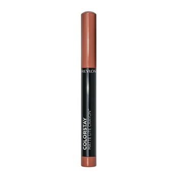 Revlon ColorStay Matte Lite Crayon Lipstick with Built-in Sharpener, Smudgeproof, Water-Resistant Non-Drying Lipcolor, 002 Clear The Air, 0.049 oz