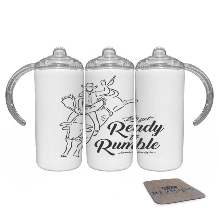 Ready To Rumble Bull Rider - Infant & Toddler Western Sippy Cup w/ Transition Lid
