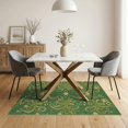 thumbnail image 3 of ODIKA Circle Octopus Retro Underwater Wave Nautical Border Vintage for Small Living Room, Playroom, Bedroom, Easy Care Kids Safe, 3 of 7