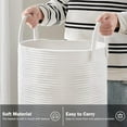 thumbnail image 5 of YOUDENOVA Laundry Hamper Basket, Woven 58L Tall Laundry Basket for Blanket Organizer- Nursery Hamper for Bedroom And Bathroom Storage, 5 of 7