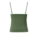 thumbnail image 7 of YUEHUA Women's Double Lined Basic Tank Top Adjustable Spaghetti Straps Sleeveless Camisole Shirts, 7 of 7