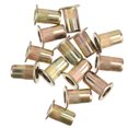thumbnail image 2 of MasteelfCA 100 Pcs Mixed Zinc Plated Carbon Steel Rivet Nut Threaded Insert Nutsert, 2 of 7