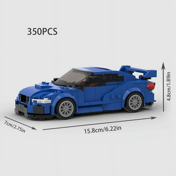 Classic MOC Speed Champions Racer Building Blocks Brick Technique City Sports Racing Vehicle WRX STI kids Toys Christmas Gift