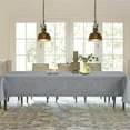 thumbnail image 2 of JIUZHEN Faux Linen Square Tablecloth - Wrinkle and Stain Resistant Washable Table Cloth for Kitchen Dining Room Holiday Table Cover for Party Dinner Picnic, Grey, 60 x 60 Inch, 2 of 8