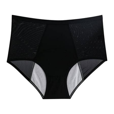 Kopltyrfg Womens Underwear Cotton Panties No Show Briefs Soft Stretch Ladies Underwear Panty Black 3XL