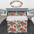 thumbnail image 3 of Designart 'Hibiscuses Floral Pattern' Tropical Duvet Cover Set, 3 of 4