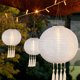 thumbnail image 5 of 4 Lámparas Colgantes Chinas Con Borla Farol Solar Jardín para Fiestas (blanco), 5 of 9