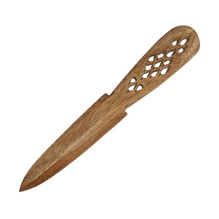 Mythrojan Wooden Knives, Athame Wiccan Wooden Handmade knife Pagan Witch Wizard Wicca for Pagan, Ceremonial Practices Medieval Vintage Wooden Knife - Brown