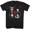 thumbnail image 1 of Kiss Four Squares Black T-Shirt, 1 of 2