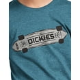 thumbnail image 2 of Dickies Boys' Short-Sleeve Skateboard Premium Comfort Graphic T-Shirt (Ocean Blue), 2 of 3