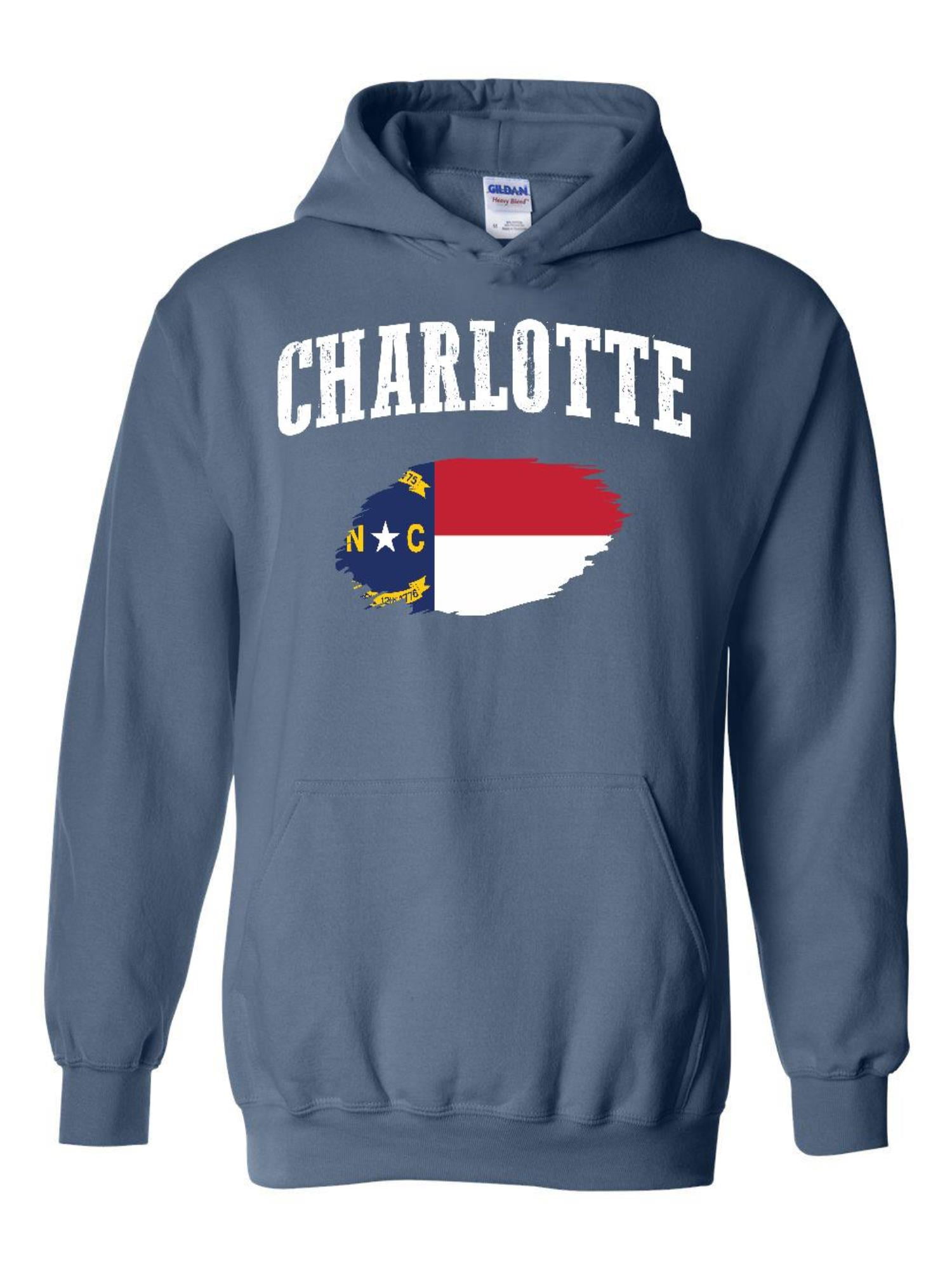 Charlotte vs Everyone North Carolina Sports Fan Mens Fleece Hoodie Sweatshirt