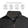 thumbnail image 3 of Lands' End Men's Bedford Rib Quarter Zip Sweater, 3 of 5