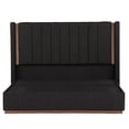 thumbnail image 1 of Cabecera King Size Linz + Base Cama Negro, 1 of 8