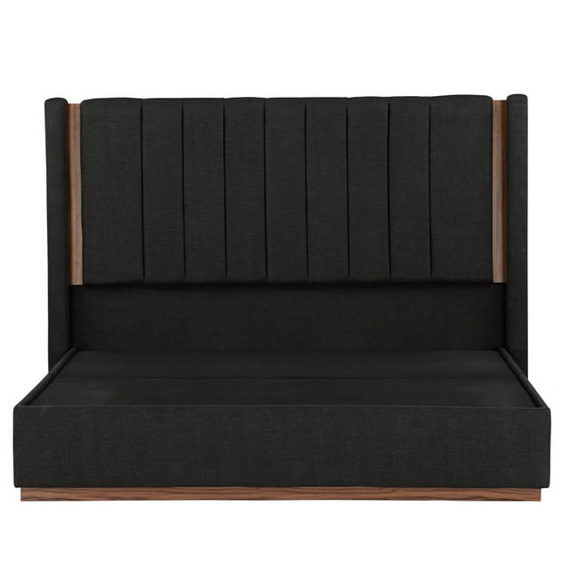 Cabecera King Size Linz + Base Cama Negro