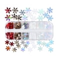 thumbnail image 2 of Xihbxyly Decoración de Uñas Navideña, Juego de 12 Lentejuelas de Copo de Nieve, Decoración Festiva de Invierno para Uñas, Fácil de Usar y Cambiar Patrones, Ideal para Salón de Uñas En Casa o Uso Pers, 2 of 5