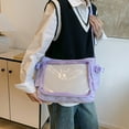 thumbnail image 6 of Clear Designs School Essential JK Ita Bag Crossbody Bags Showcasing Unique Badges And Stickers For Trendsetters, 6 of 20