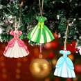 thumbnail image 4 of 24 Pieces Princess Dress Ornaments for Christmas Tree Wooden Princess Hanging Ornaments for Christmas with Rope Xmas Gifts for Girls Party Supplies Decorations, 4 of 6