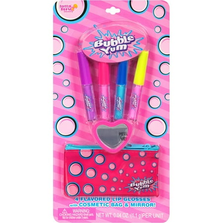 Lotta Luv Beauty Bubble Yum Flavored Lip Gloss Gift Set, 6 pc