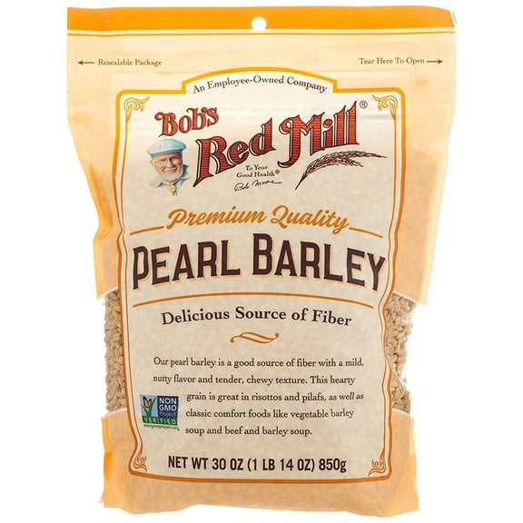 Bob's Red Mill Pearl Barley 30 oz Resealable Pouch Pack of 2