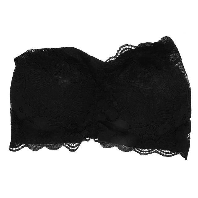 Miangastore Tube Tops Bra Black 1Set 10.6X7.1X0.8In Nylon
