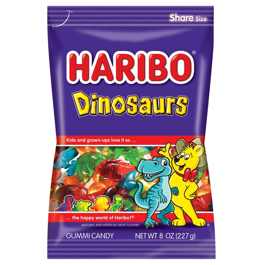 Haribo Dinosaurs Gummi Candies, 8 Oz.