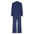 thumbnail image 4 of Timegard Ensembles 2 Pcs pour Femmes Chandails à Manches Longues Pantalons à Jambes Larges Automne Hiver Tenues Décontractées Confortables, 4 of 6