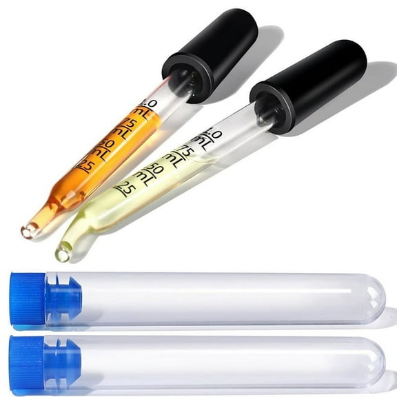 2Pack Eye Dropper Pipettes Dropper 1Ml Glass Droppers Pipette for Essential Oil, Eye Droppers,Bent and