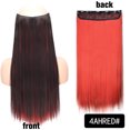 thumbnail image 1 of Typpkmm Hair Extensions, 5 Clip Recto Synthetic Fiber, 22 Inch Red Black Blonde Clip In Hairpiece for Women, 1 of 7