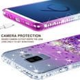 thumbnail image 6 of Compatible for Samsung Galaxy S9 Plus Case, with [Temper Glass Screen Protector] SOGA Diamond Glitter Liquid Quicksand Cover Cute Girl Women Phone Case [Clear/Purple], 6 of 6
