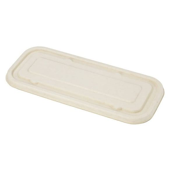 Restaurantware-LIDS ONLY: 9.1 Inch Disposable Lids, 100 Sustainable To Go Containers with Lids - Microwavable, Freezable, Bagasse Lid, Grease-Resistant, Containers Sold Separately