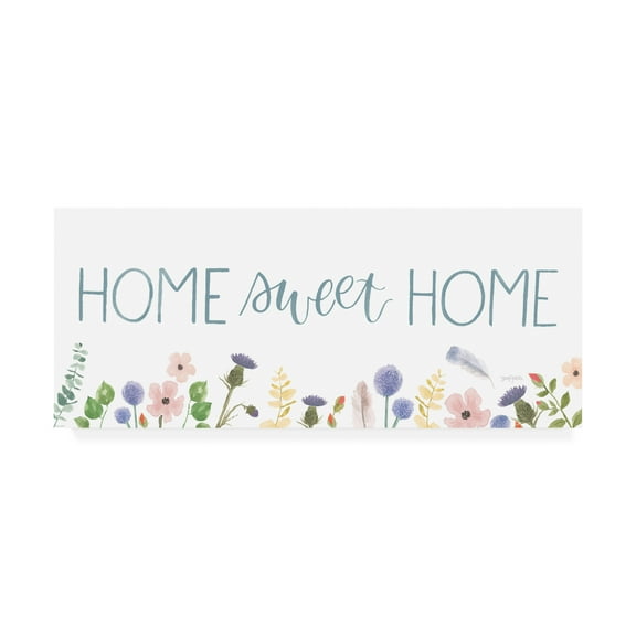 Trademark Fine Art 'Spring Sentiments IV on White' Canvas Art by Jenaya Jackson