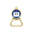 thumbnail image 1 of Saplings Cute Small TV Face Original Beer Bottle Cap Opener Stainless Steel Key Chain, 1 of 3