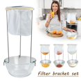 thumbnail image 2 of Stainless Steel Jam Filter Rack Juice Soy Milk Triangle Filter Wear-resistant Z3K0 Tea Milk Bag Coffee rust M1M02, 2 of 6