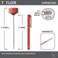 thumbnail image 3 of Termómetro digital de lectura instantánea Taylor Waterproof Red, 3 of 26