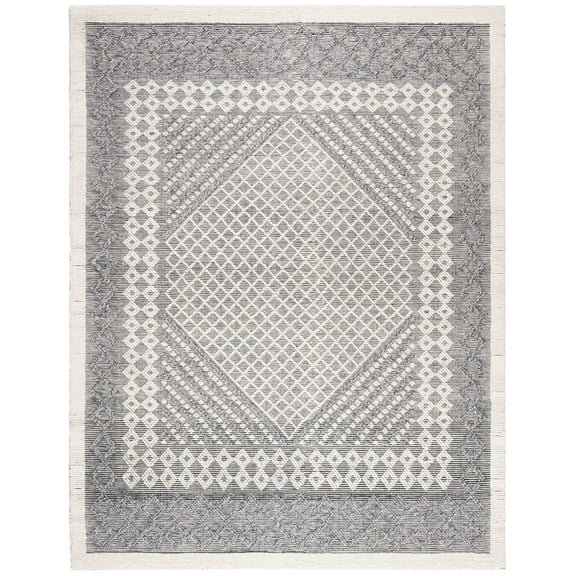 SAFAVIEH Natura Wesley Geometric Area Rug, Cream/Navy, 8' x 10'