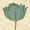 Unframed, variant on Art.com Muted Teal Tulip 1 Art Print by Diane Stimson, 16" x 16"