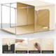 thumbnail image 4 of Bolsas de Almacenamiento de Ropa: 2 Pcs Caja de Almacenamiento Plegable - Organizador de Ropa Gran Capacidad con Ventana Transparente y Mango Resistente, para Mantas y Edredones (Beige), 4 of 4